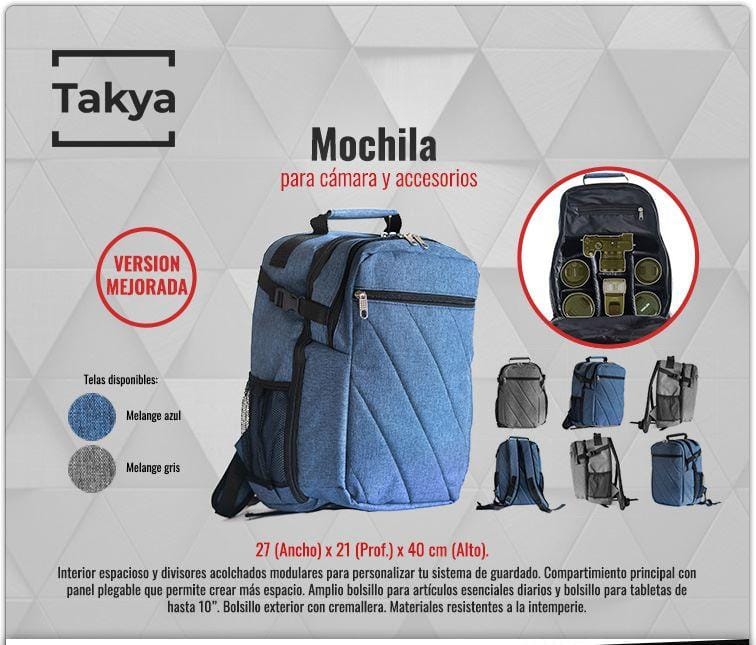 MOCHILA TAKIA EQUIPO FOTOGRAFICO